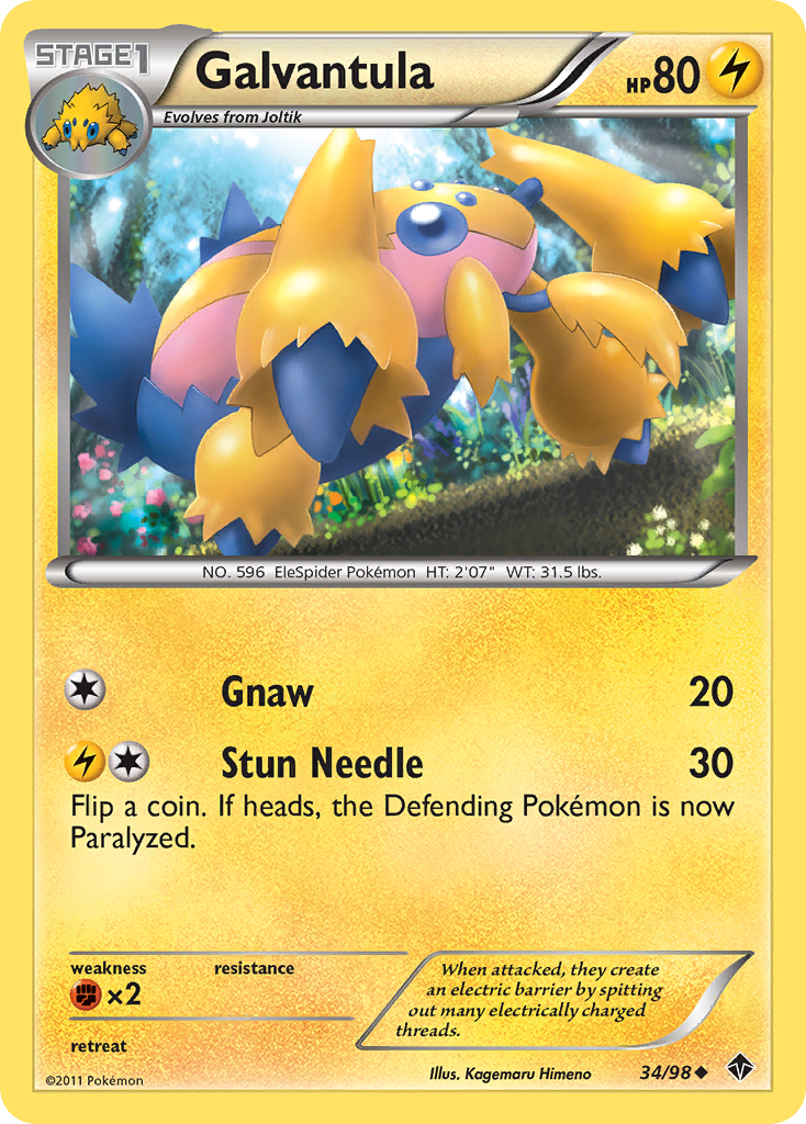 Galvantula (34/98) [Black & White: Emerging Powers] | Eastridge Sports Cards & Games