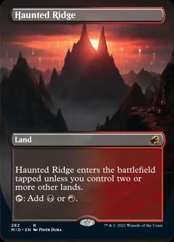 Haunted Ridge (Borderless) [Innistrad: Midnight Hunt] | Eastridge Sports Cards & Games