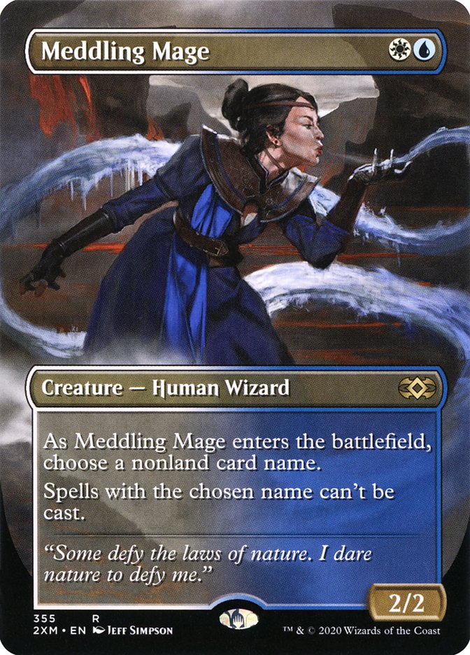 Meddling Mage (Borderless) [Double Masters] | Eastridge Sports Cards & Games