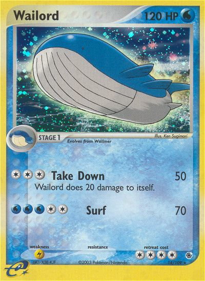 Wailord (14/109) [EX: Ruby & Sapphire] | Eastridge Sports Cards & Games