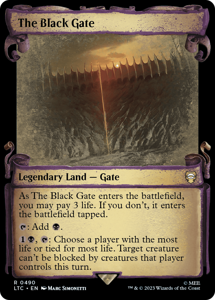 The Black Gate [The Lord of the Rings: Tales of Middle-Earth Commander Showcase Scrolls] | Eastridge Sports Cards & Games