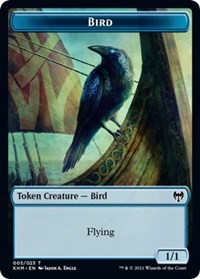 Bird (005) // Soldier Double-sided Token [Kaldheim Commander Tokens] | Eastridge Sports Cards & Games
