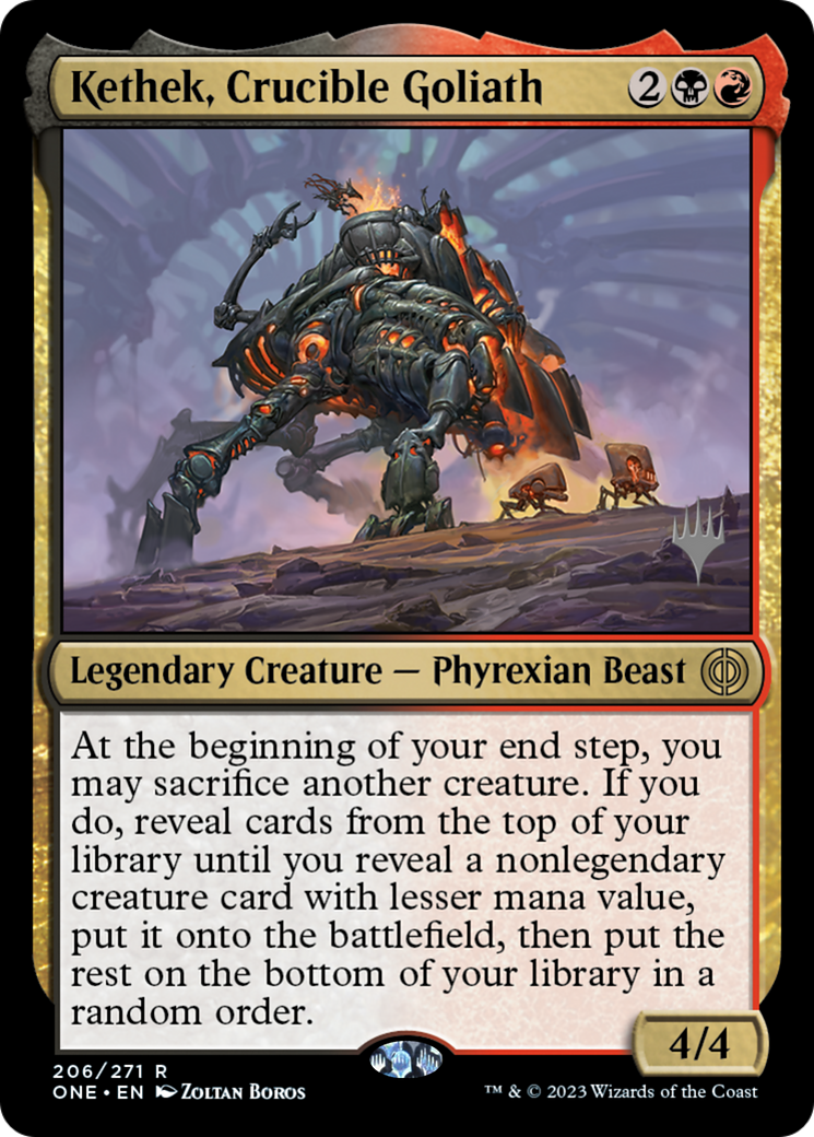 Kethek, Crucible Goliath (Promo Pack) [Phyrexia: All Will Be One Promos] | Eastridge Sports Cards & Games