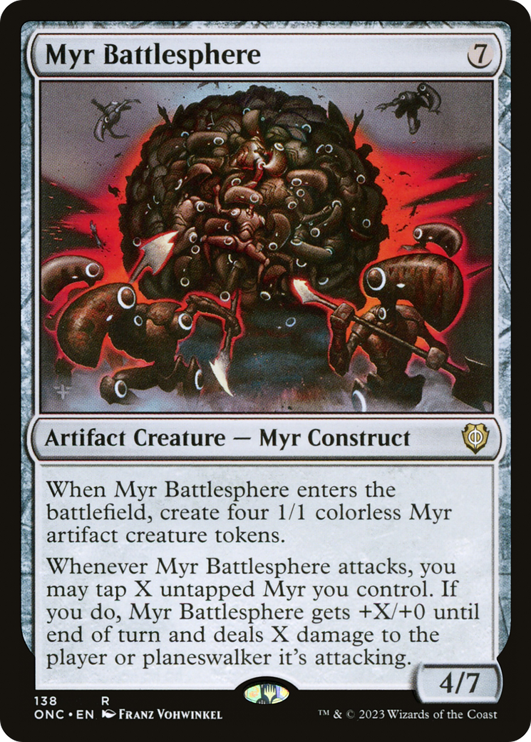 Myr Battlesphere [Phyrexia: All Will Be One Commander] | Eastridge Sports Cards & Games