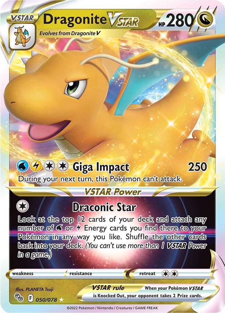 Dragonite VSTAR (050/078) [Pokémon GO] | Eastridge Sports Cards & Games