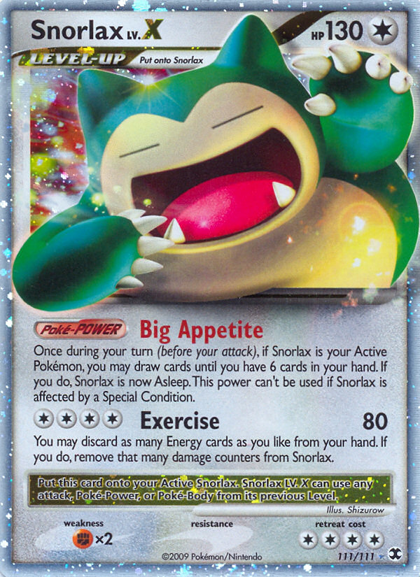 Snorlax LV.X (111/111) [Platinum: Rising Rivals] | Eastridge Sports Cards & Games