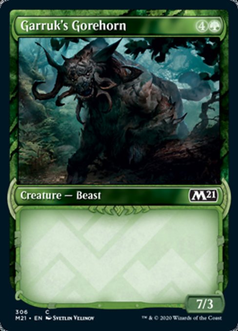 Garruk's Gorehorn (Showcase) [Core Set 2021] | Eastridge Sports Cards & Games