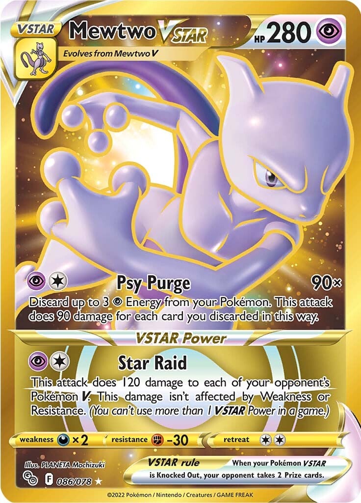 Mewtwo VSTAR (086/078) [Pokémon GO] | Eastridge Sports Cards & Games