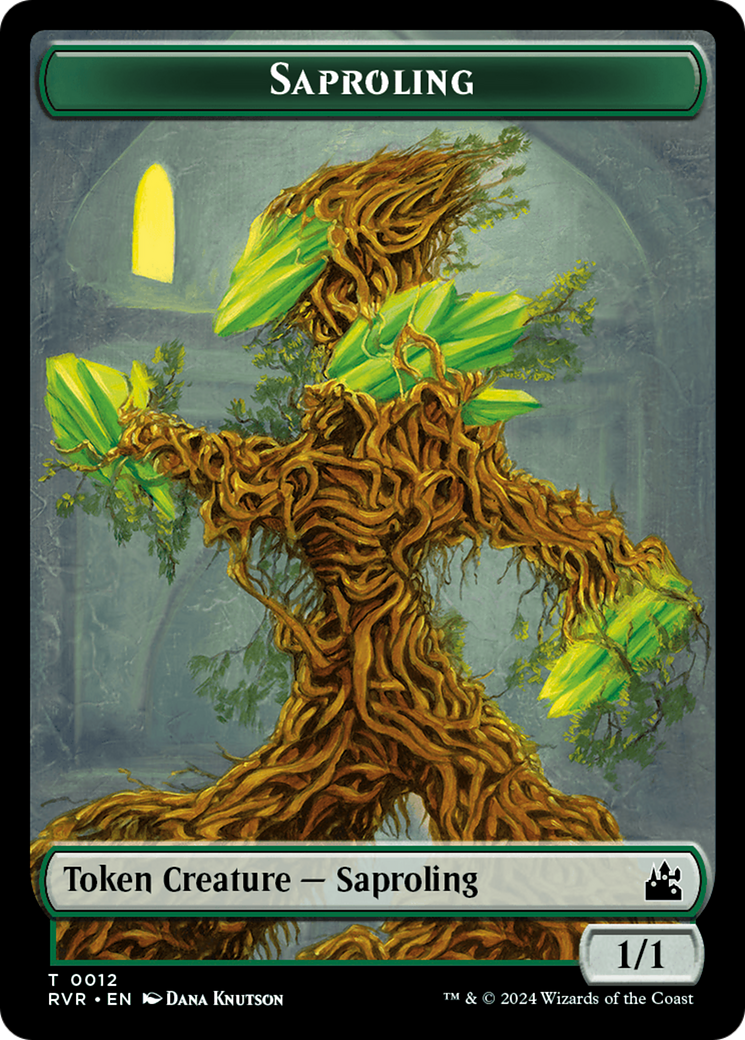 Saproling // Sphinx Double-Sided Token [Ravnica Remastered Tokens] | Eastridge Sports Cards & Games