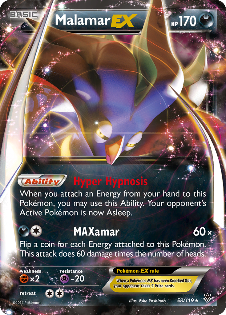 Malamar EX (58/119) [XY: Phantom Forces] | Eastridge Sports Cards & Games