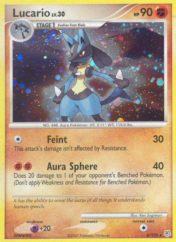 Lucario (6/130) [Diamond & Pearl: Base Set] | Eastridge Sports Cards & Games