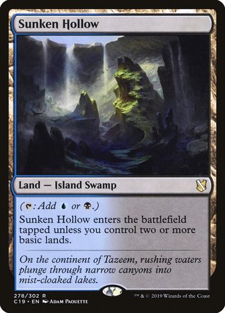Sunken Hollow [Commander 2019] | Eastridge Sports Cards & Games
