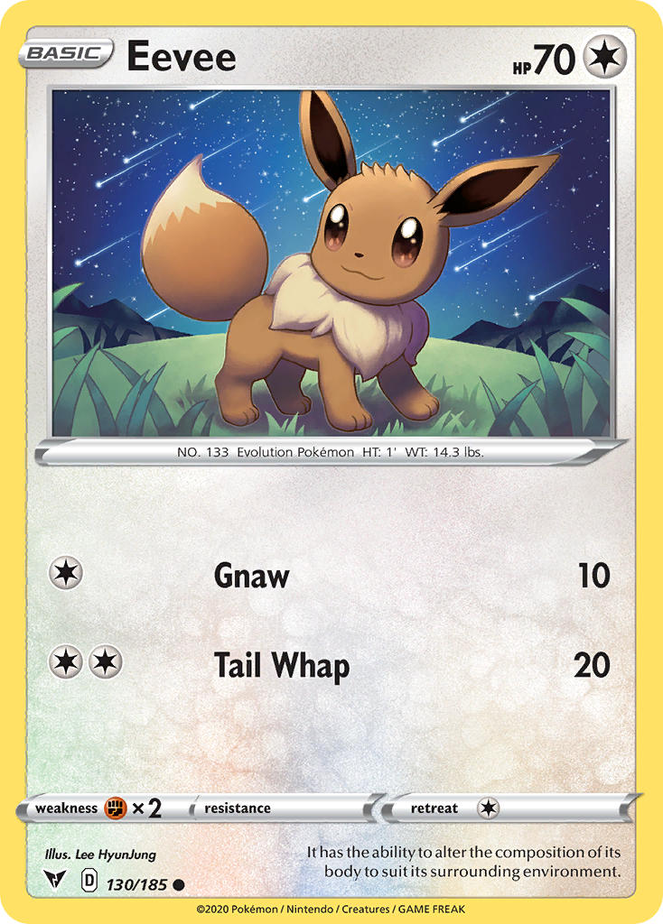 Eevee (130/185) [Sword & Shield: Vivid Voltage] | Eastridge Sports Cards & Games