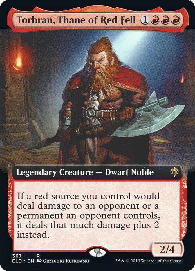 Torbran, Thane of Red Fell (Extended Art) [Throne of Eldraine] | Eastridge Sports Cards & Games