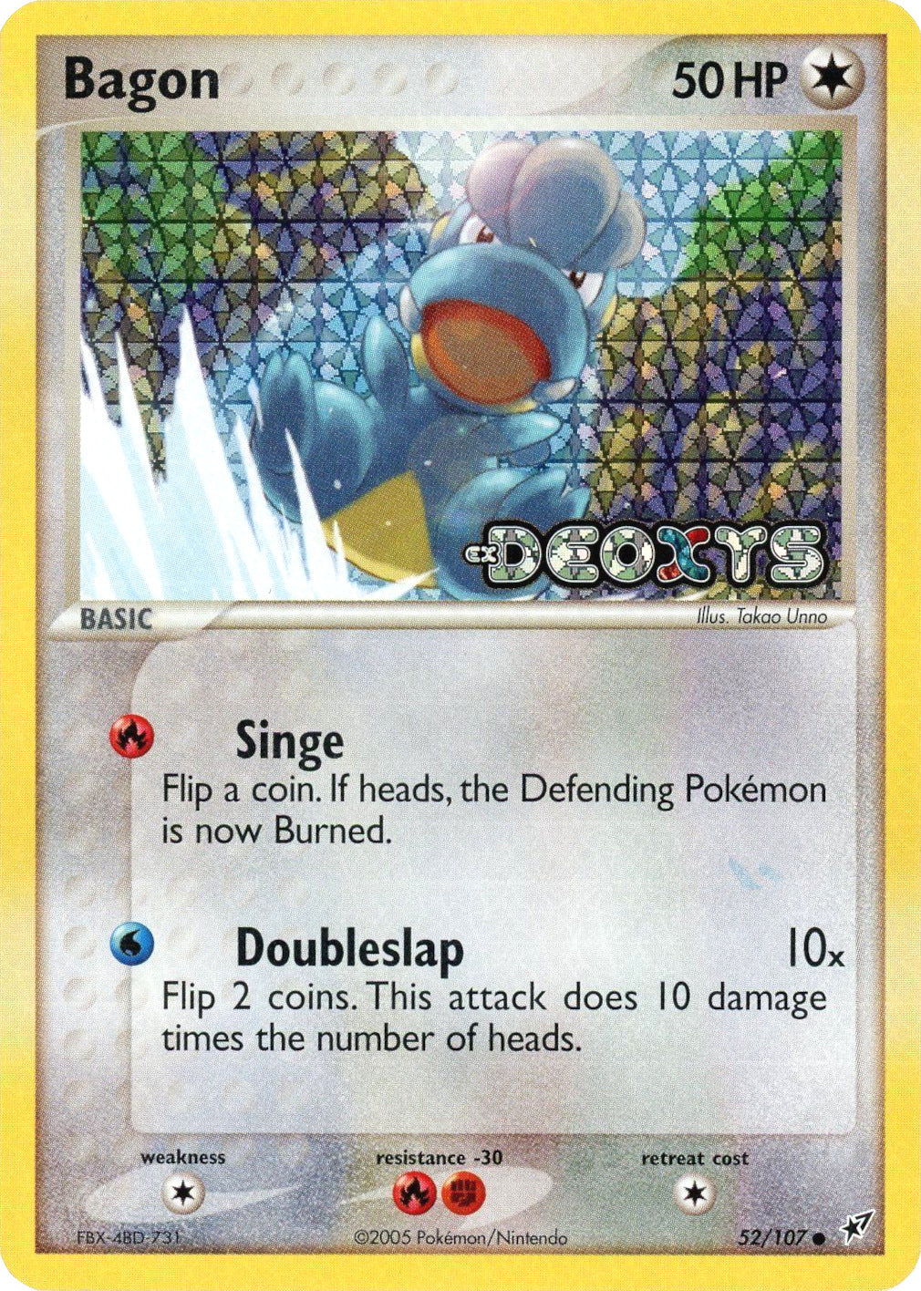 Bagon (52/107) (Stamped) [EX: Deoxys] | Eastridge Sports Cards & Games