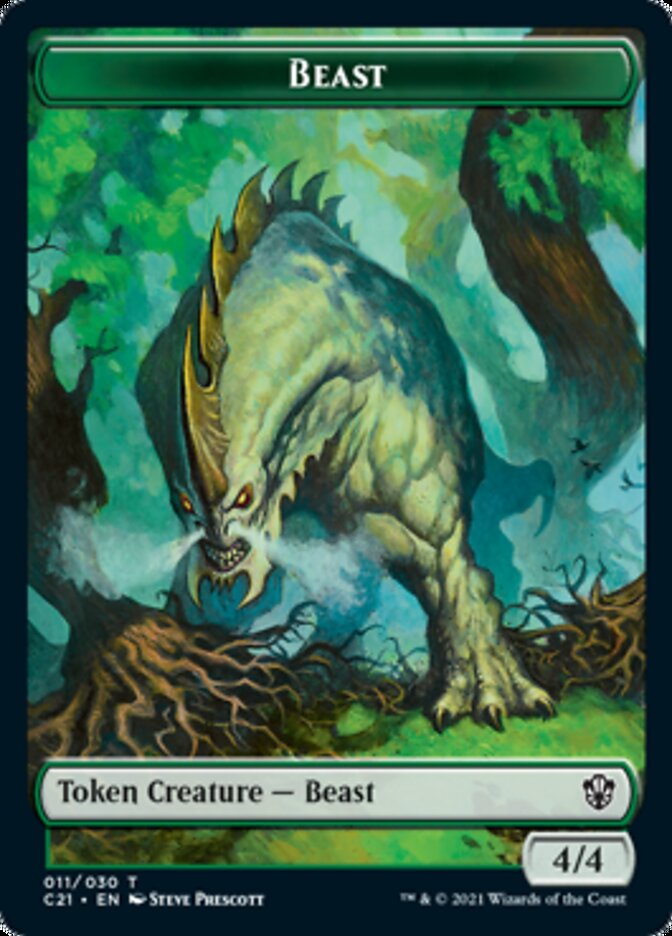 Beast (011) // Insect Token [Commander 2021 Tokens] | Eastridge Sports Cards & Games