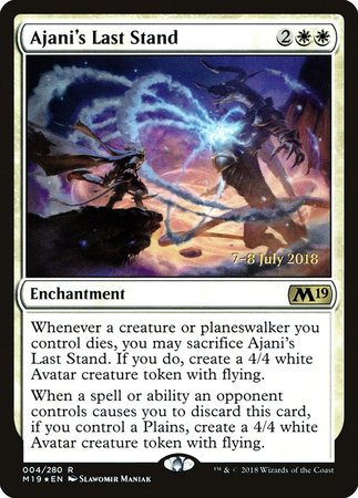 Ajani's Last Stand [Core Set 2019 Promos] | Eastridge Sports Cards & Games