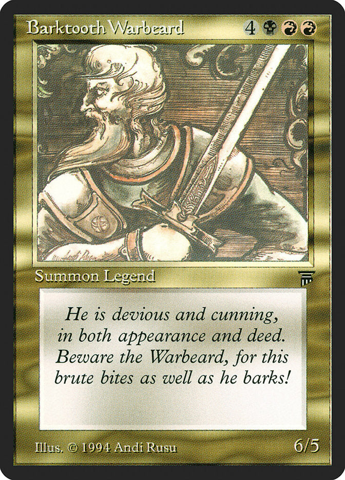 Barktooth Warbeard [Legends] | Eastridge Sports Cards & Games
