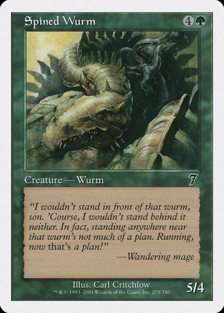 Spined Wurm [Seventh Edition] | Eastridge Sports Cards & Games