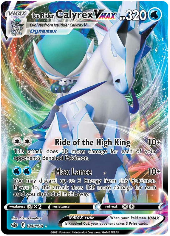 Ice Rider Calyrex VMAX (046/198) [Sword & Shield: Chilling Reign] | Eastridge Sports Cards & Games