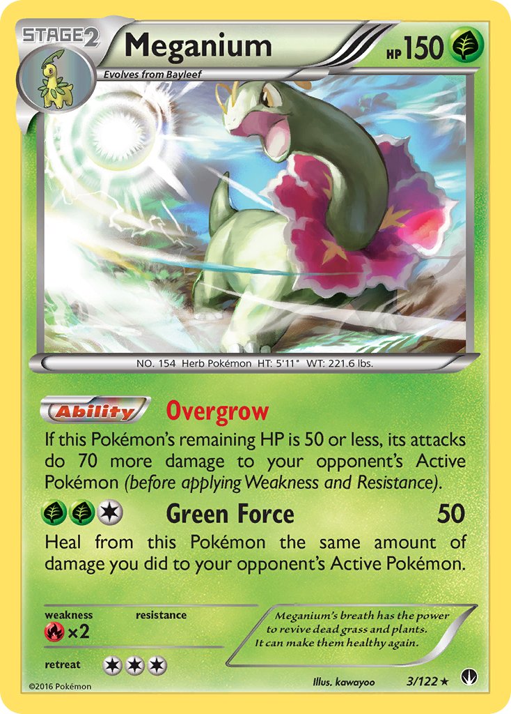 Meganium (3/122) [XY: BREAKpoint] | Eastridge Sports Cards & Games