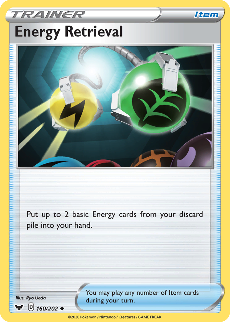 Energy Retrieval (160/202) [Sword & Shield: Base Set] | Eastridge Sports Cards & Games