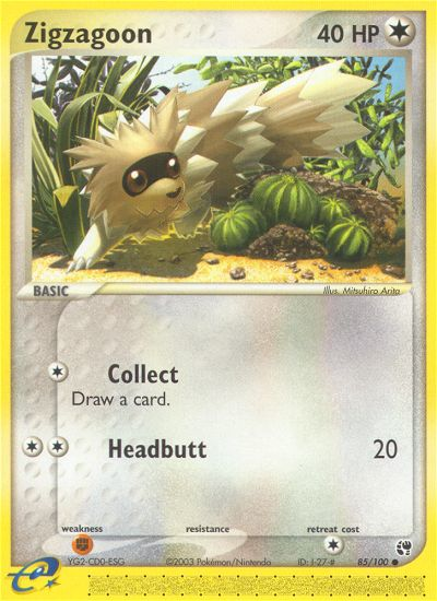 Zigzagoon (85/100) [EX: Sandstorm] | Eastridge Sports Cards & Games