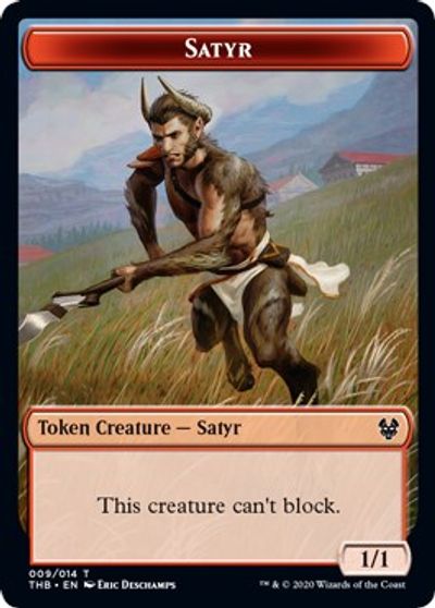 Satyr // Goblin Construct Double-sided Token [Challenger 2021 Tokens] | Eastridge Sports Cards & Games