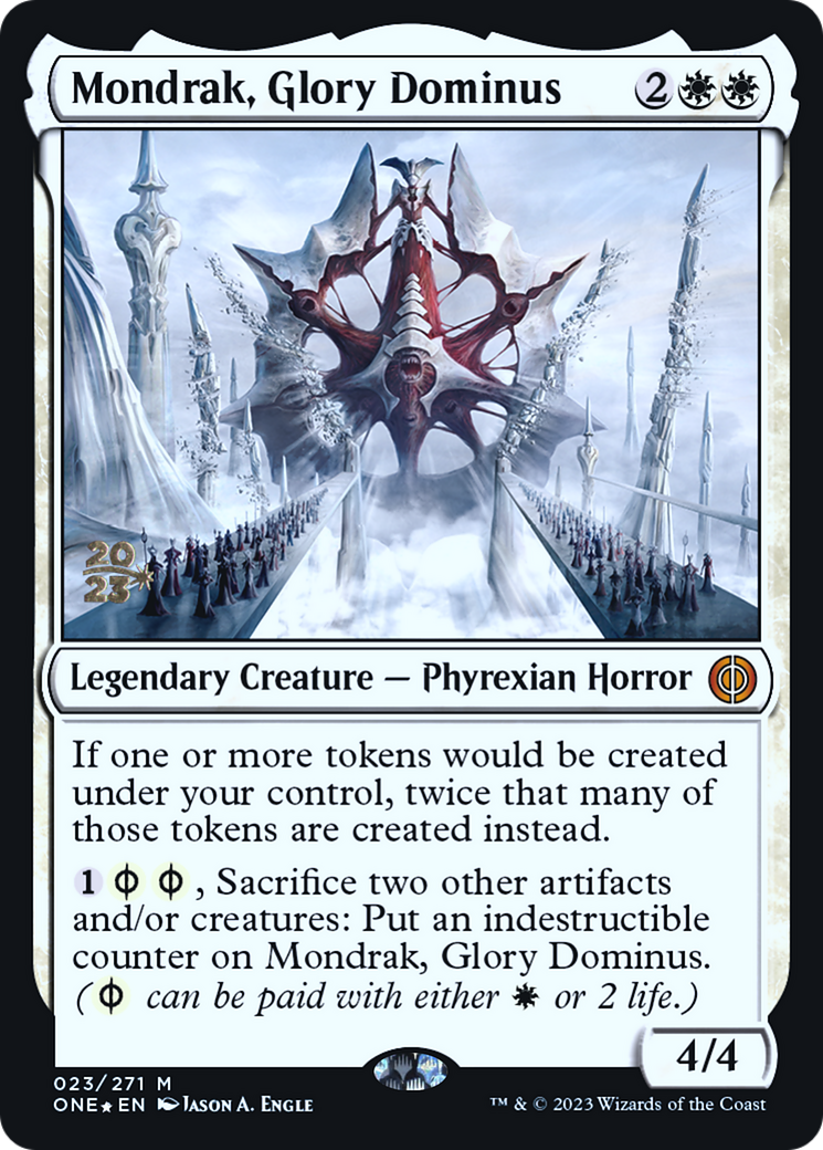 Mondrak, Glory Dominus [Phyrexia: All Will Be One Prerelease Promos] | Eastridge Sports Cards & Games