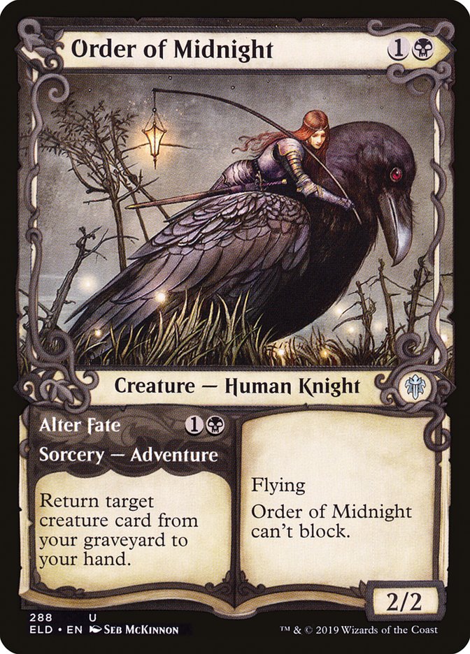 Order of Midnight // Alter Fate (Showcase) [Throne of Eldraine] | Eastridge Sports Cards & Games