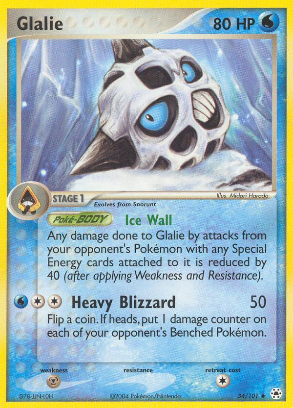 Glalie (34/101) [EX: Hidden Legends] | Eastridge Sports Cards & Games