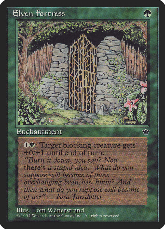 Elven Fortress (Tom Wänerstrand) [Fallen Empires] | Eastridge Sports Cards & Games