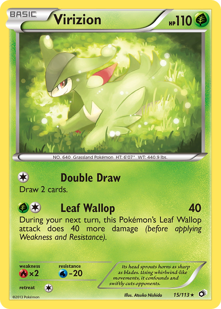 Virizion (15/113) [Black & White: Legendary Treasures] | Eastridge Sports Cards & Games