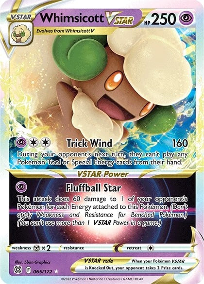 Whimsicott VSTAR (065/172) [Sword & Shield: Brilliant Stars] | Eastridge Sports Cards & Games