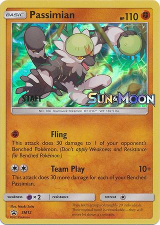Passimian (SM12) (Staff Prerelease Promo) [Sun & Moon: Black Star Promos] | Eastridge Sports Cards & Games