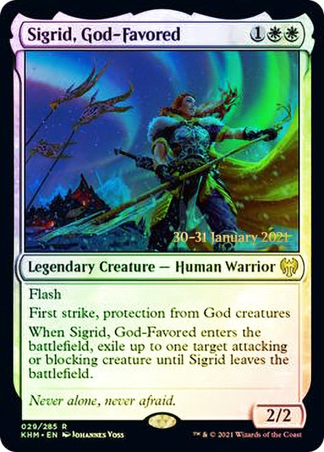 Sigrid, God-Favored  [Kaldheim Prerelease Promos] | Eastridge Sports Cards & Games