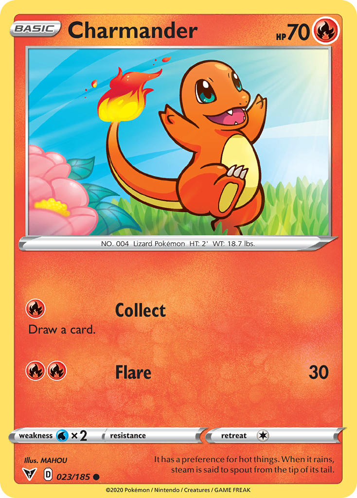 Charmander (023/185) [Sword & Shield: Vivid Voltage] | Eastridge Sports Cards & Games