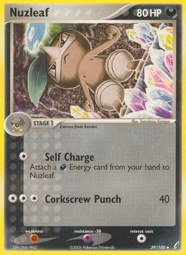 Nuzleaf (39/100) [EX: Crystal Guardians] | Eastridge Sports Cards & Games