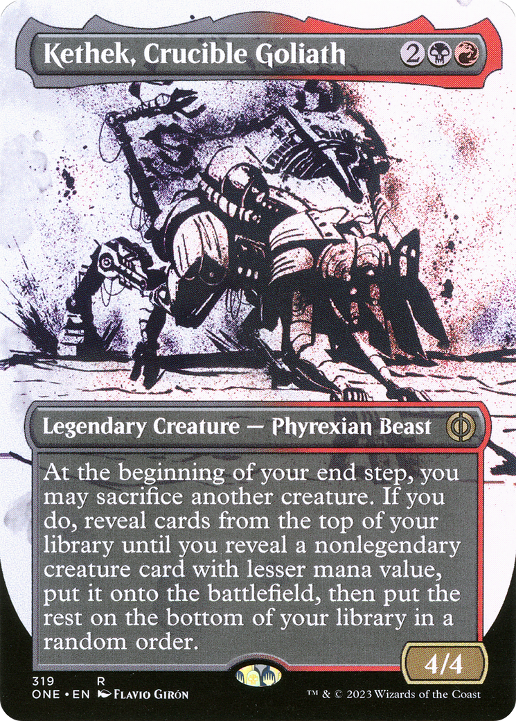 Kethek, Crucible Goliath (Borderless Ichor) [Phyrexia: All Will Be One] | Eastridge Sports Cards & Games