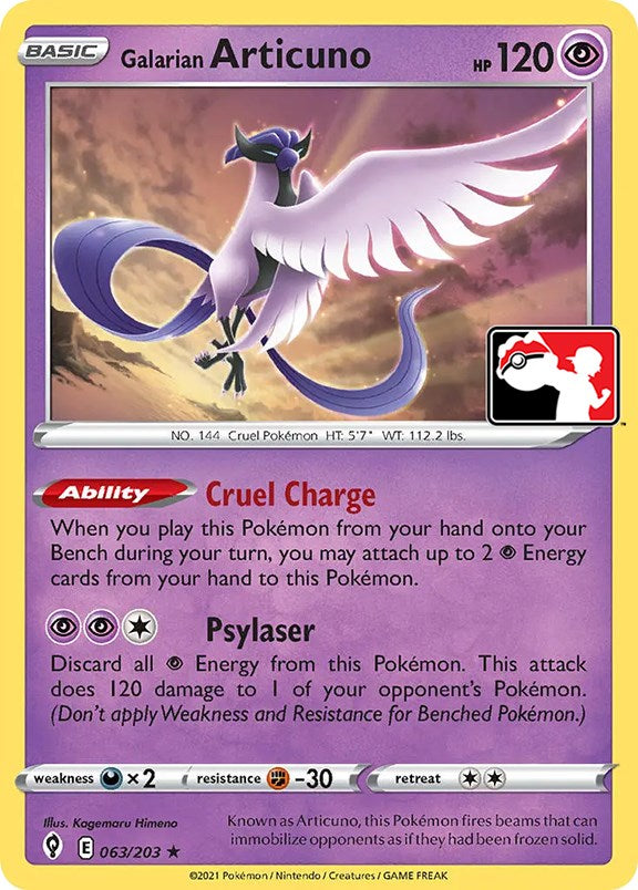 Galarian Articuno (063/203) [Prize Pack Series One] | Eastridge Sports Cards & Games