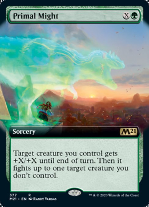 Primal Might (Extended Art) [Core Set 2021] | Eastridge Sports Cards & Games