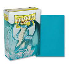 Dragon Shield Sleeves: Japanese Matte Turquoise (Box Of 60) | Eastridge Sports Cards & Games