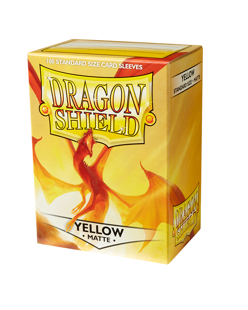Dragon Shield Matte Card Sleeves 100ct - Yellow | Eastridge Sports Cards & Games