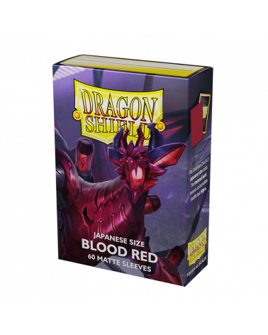 Dragon Shield Sleeves: Japanese Matte Blood Red (Box Of 60) | Eastridge Sports Cards & Games