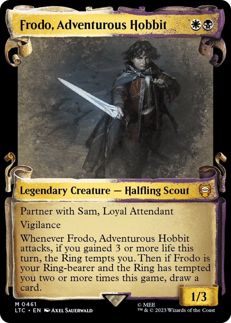 Frodo, Adventurous Hobbit [The Lord of the Rings: Tales of Middle-Earth Commander Showcase Scrolls] | Eastridge Sports Cards & Games