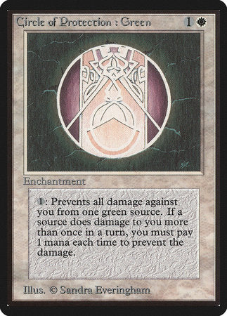 Circle of Protection: Green [Limited Edition Beta] | Eastridge Sports Cards & Games