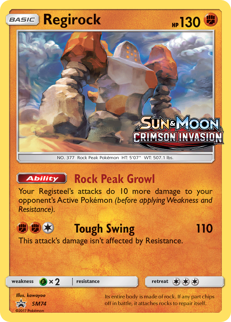 Regirock (SM74) [Sun & Moon: Black Star Promos] | Eastridge Sports Cards & Games