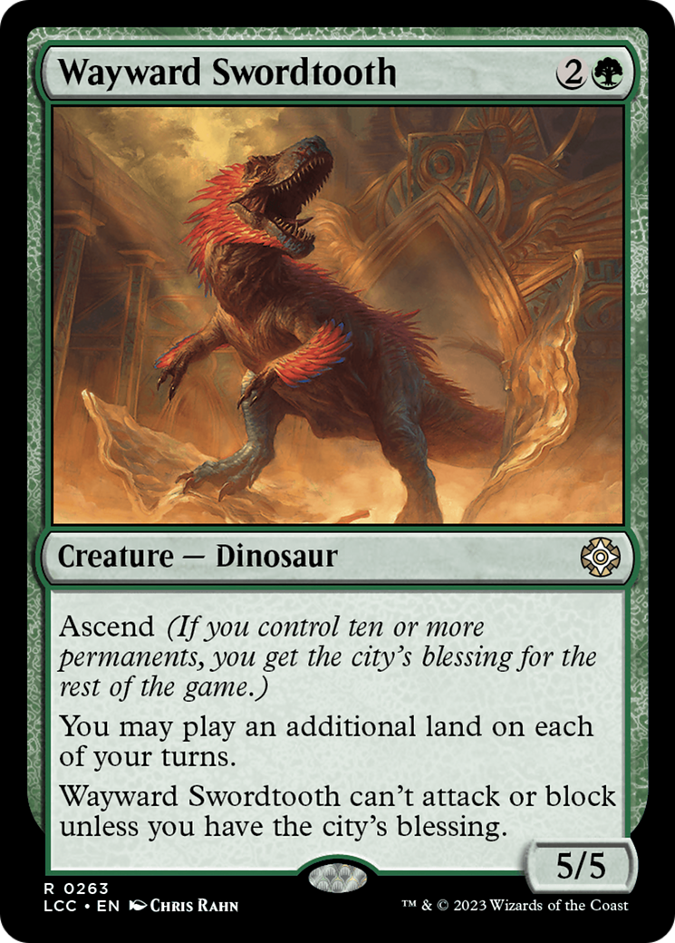 Wayward Swordtooth [The Lost Caverns of Ixalan Commander] | Eastridge Sports Cards & Games