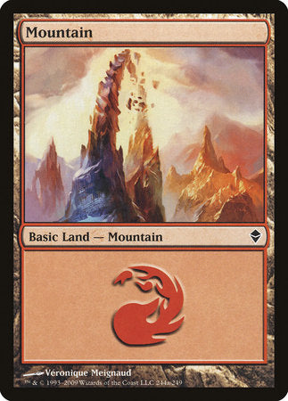 Mountain (244a) [Zendikar] | Eastridge Sports Cards & Games