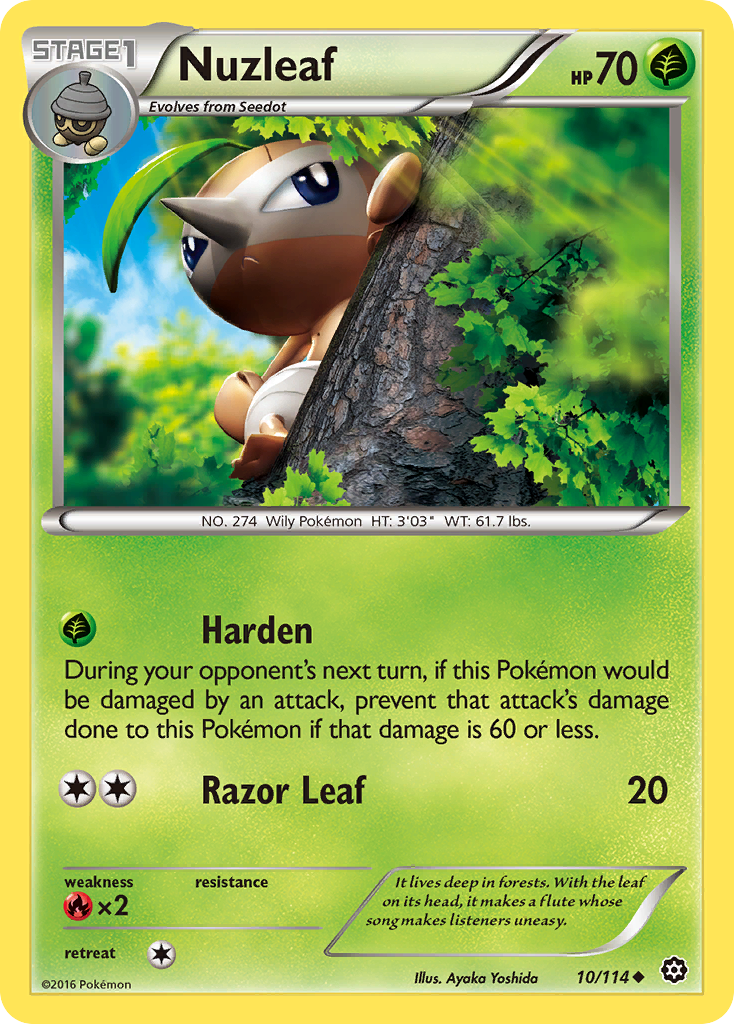 Nuzleaf (10/114) [XY: Steam Siege] | Eastridge Sports Cards & Games